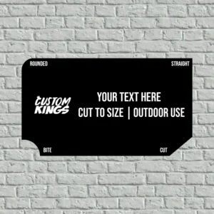 Custom outdoor logo plaque | weather-resistant sign