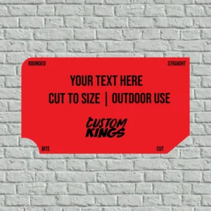 Custom outdoor logo plaque | weather-resistant sign