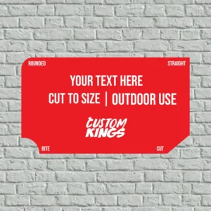 Custom outdoor logo plaque | weather-resistant sign