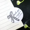 Round Wedding Thank You Sticker Sets