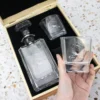 Shipmate Personalised Vintage Boxed Decanter Set With Two Glasses
