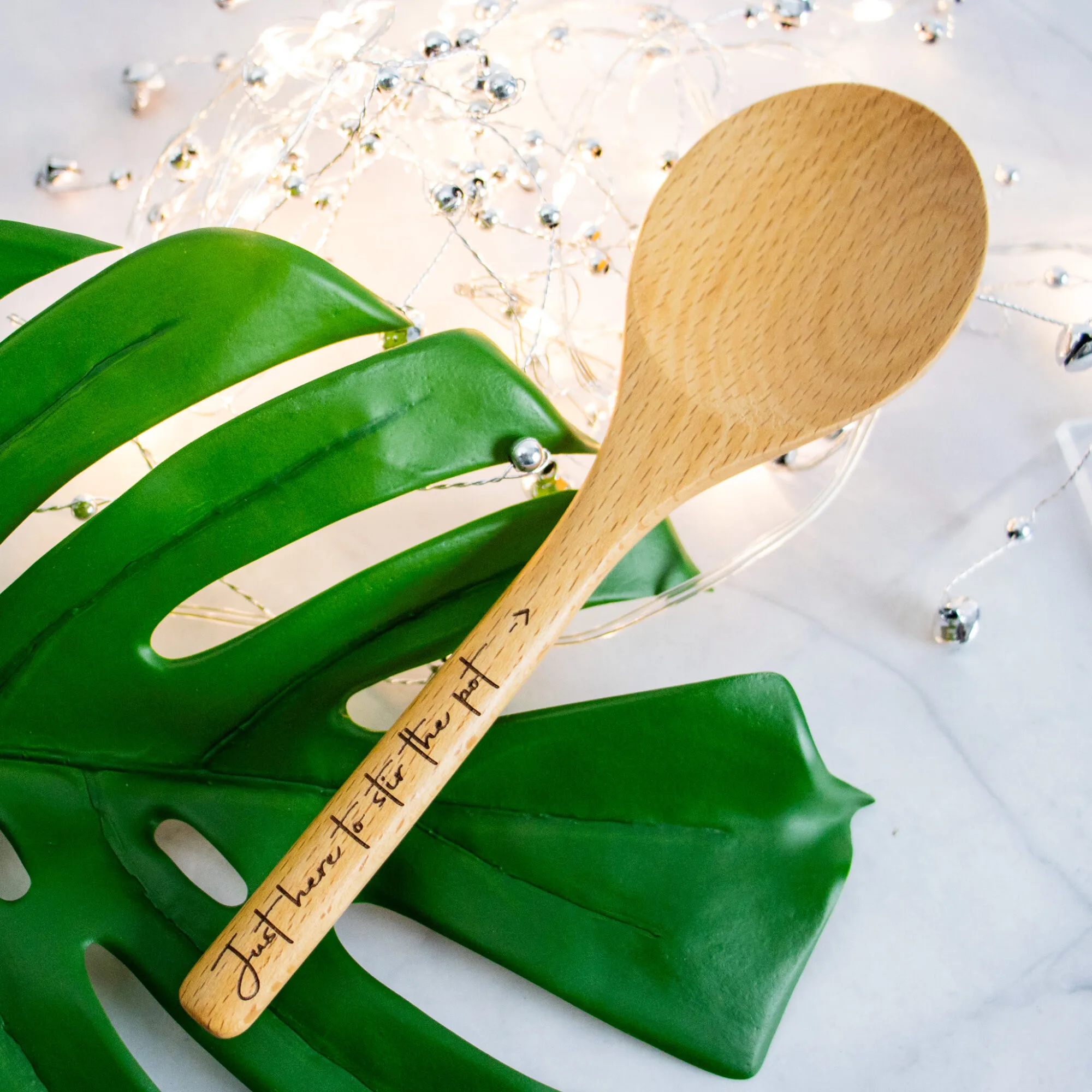 Spoon Writing Wooden Spoon Engraved with Your Text - CustomKings