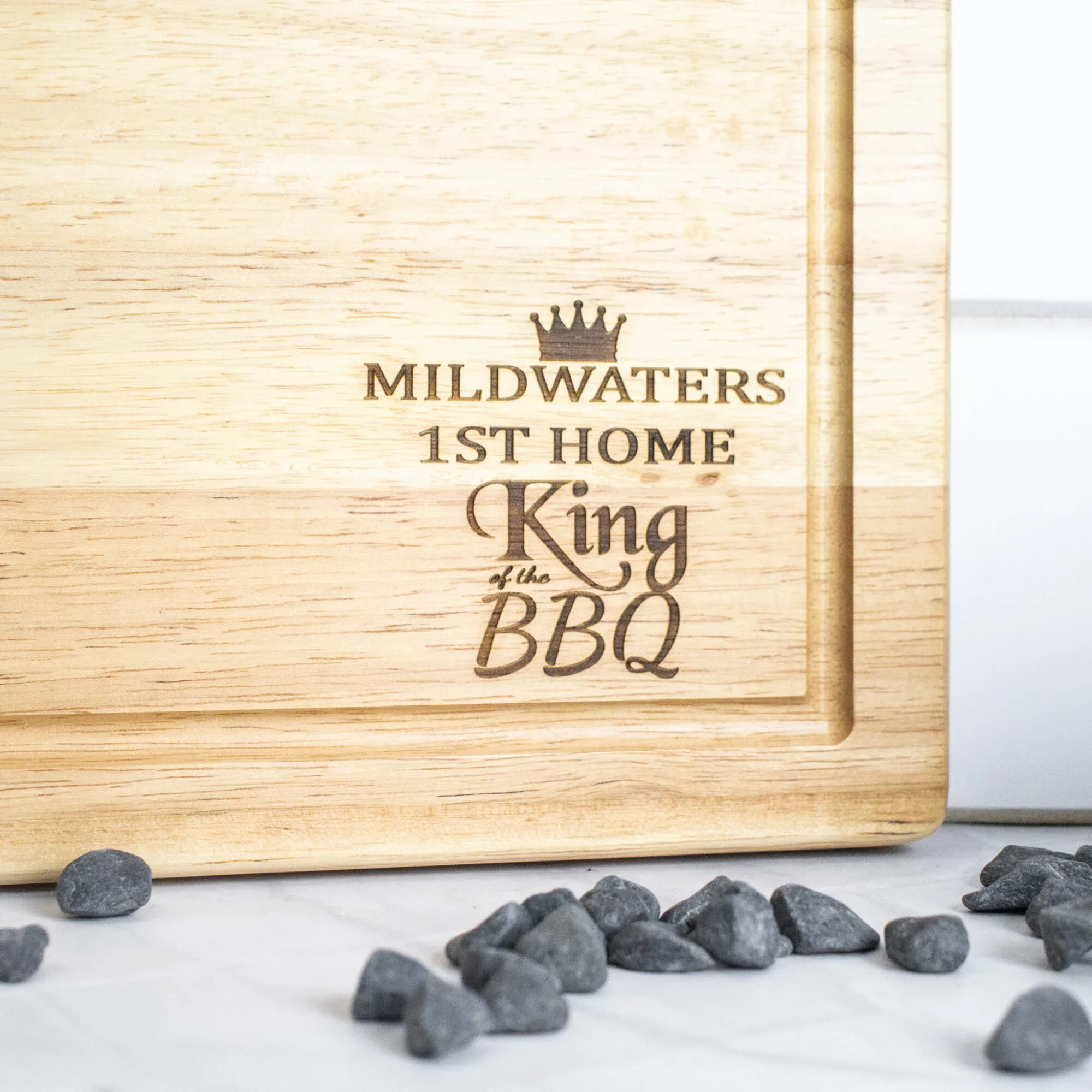 Bbq king engraved chopping board 1 Bbq king engraved chopping board