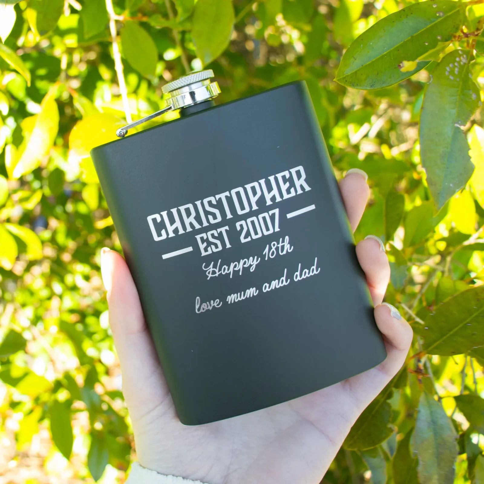 Birthday Engraved Flask in 8oz