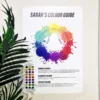 Colour education wall chart decal