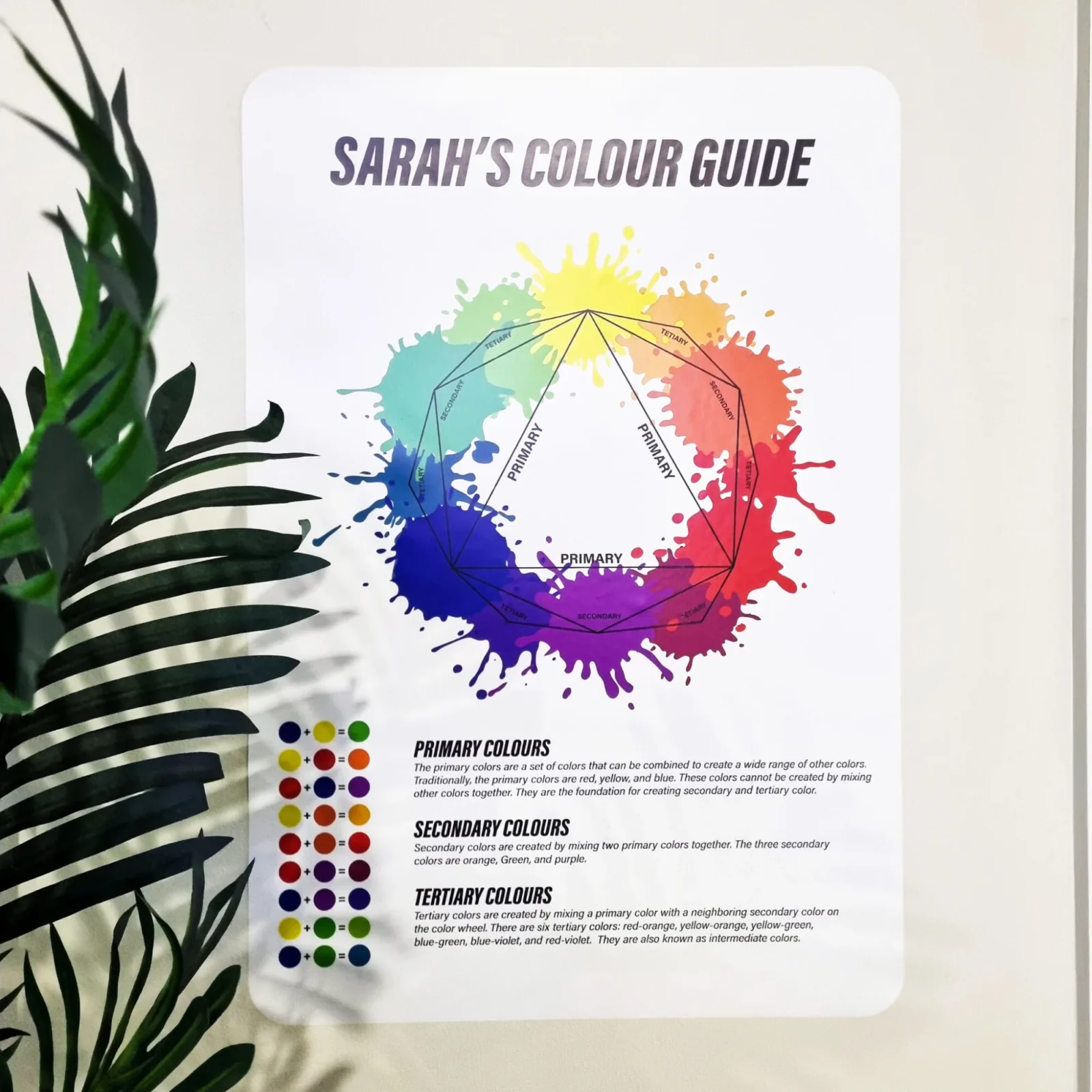 Colour Education Wall Chart Decal