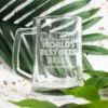 Father's day engraved 500ml beer mug