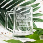 Father's Day Engraved 500ml Beer Mug