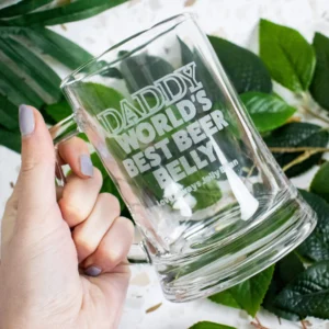 Father's day engraved 500ml beer mug