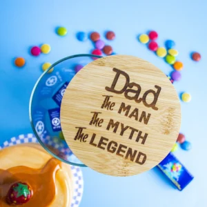 Father's day personalised lolly jar