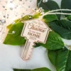 First christmas house key ornament