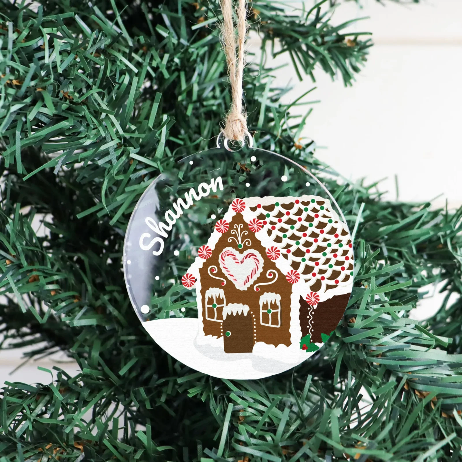 Gingerbread house Christmas Ornament