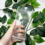 Mancave Engraved Schooner Glass