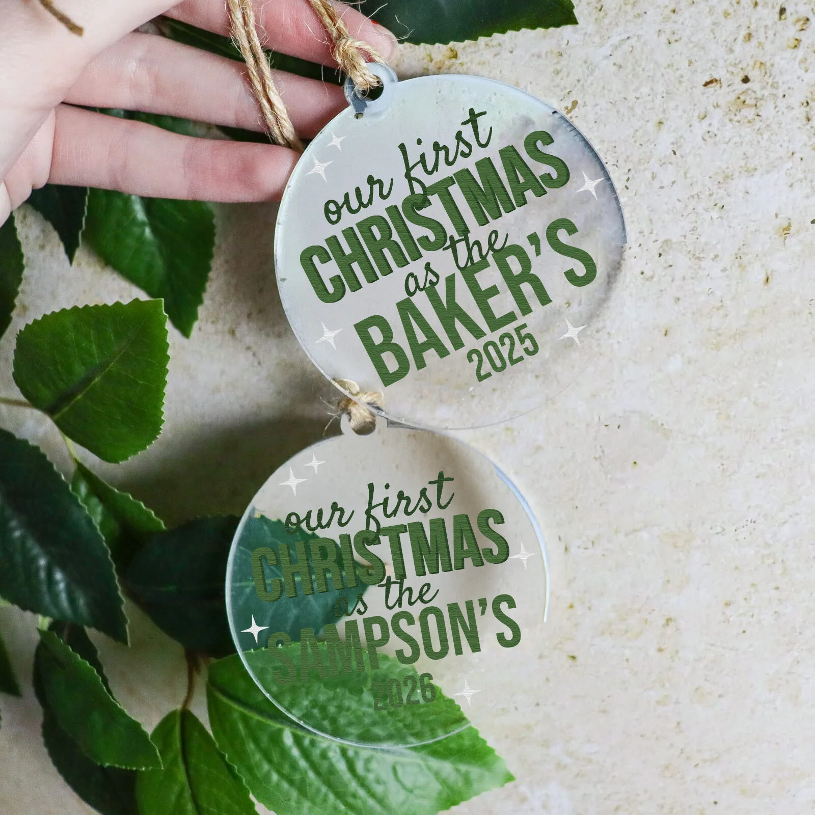 Our First Christmas Couple Ornament