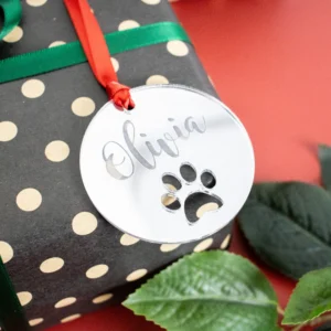 Paw Print Christmas Ornament