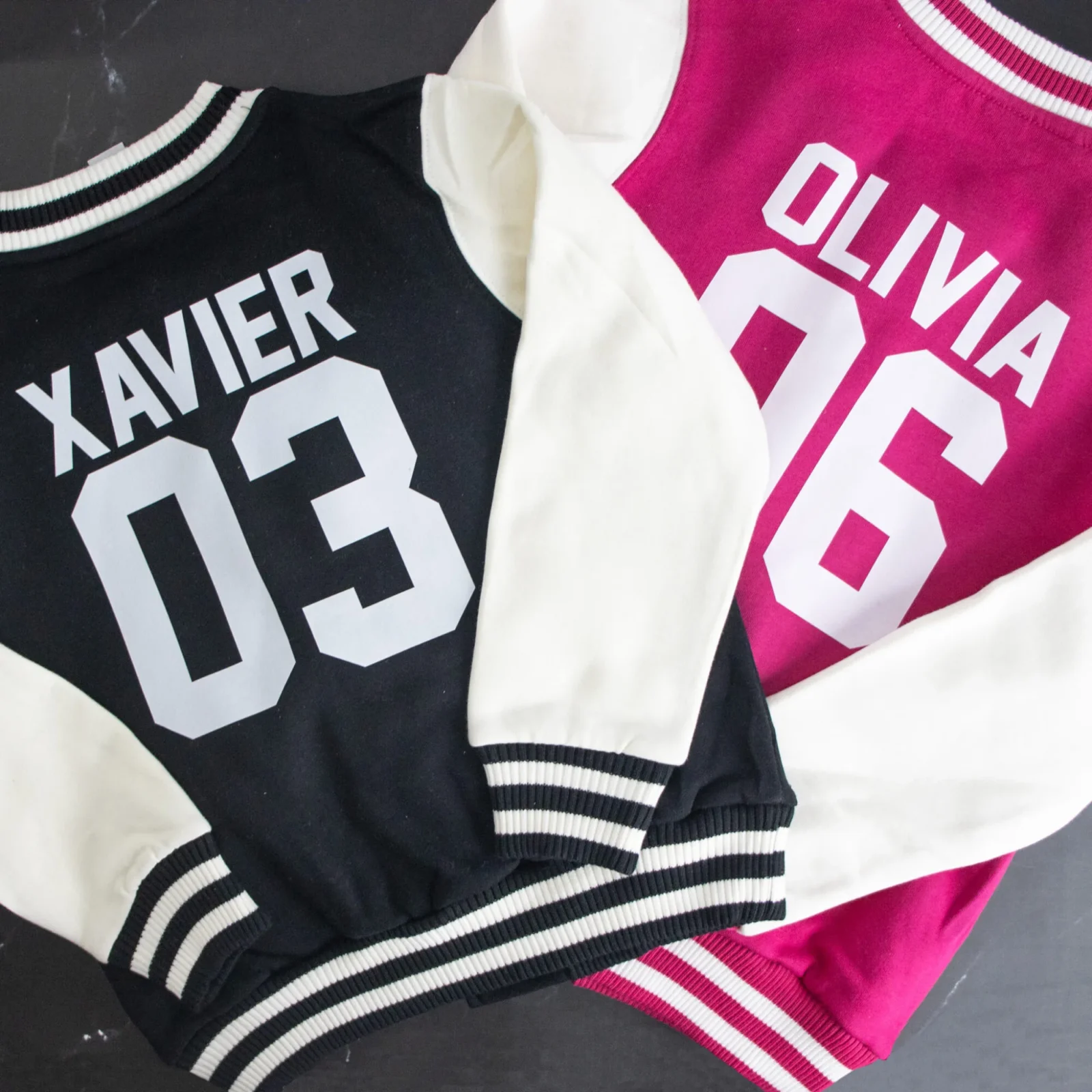 Personalised Kids Varsity Jacket