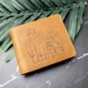 Photo Outline Personalised Leather Wallet