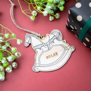 Rocking horse personalised ornament 8 Rocking horse personalised ornament