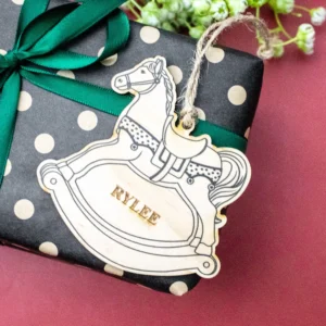 Rocking horse personalised ornament 11 Rocking horse personalised ornament