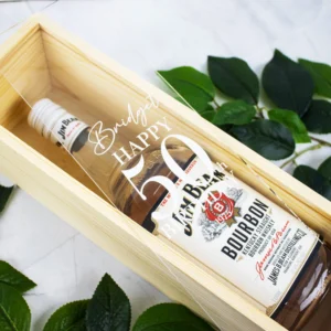 Birthday Printed Wooden Wine and Champagne Box