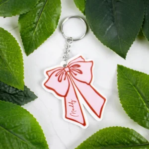 Bow Acrylic Keychain
