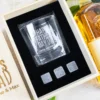 Father's Day Boxed Scotch Glass Set with Whiskey Stones