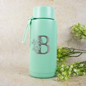 Floral Letter Reusable 1 Litre Water Bottle