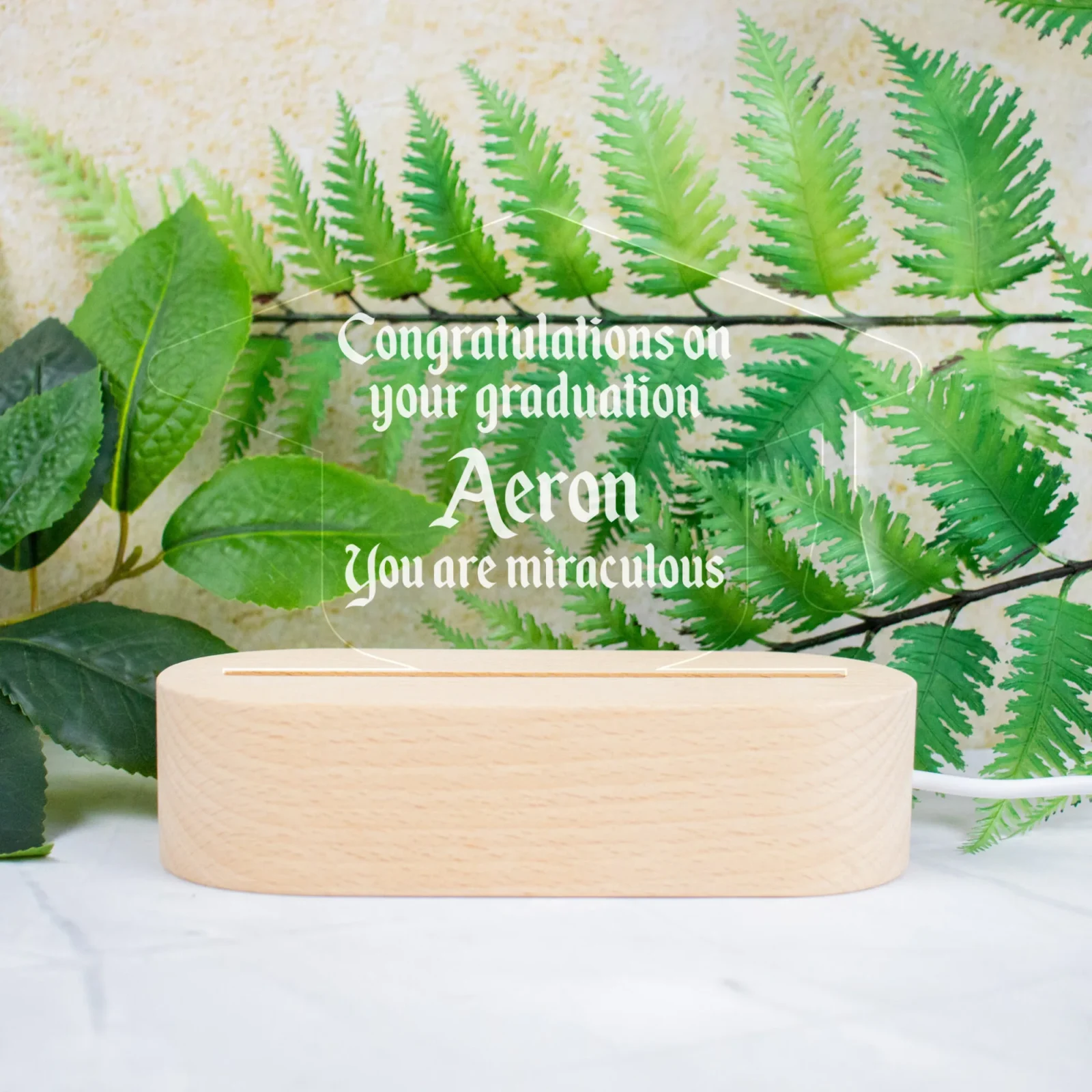 Graduation Cap Personalised Night Light