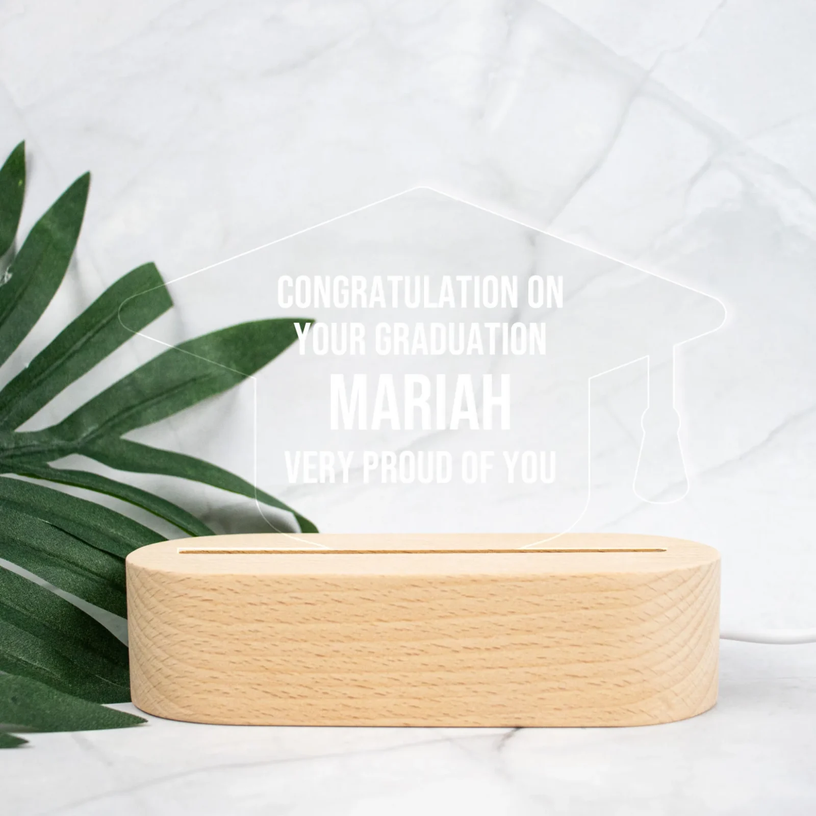 Graduation Cap Personalised Night Light