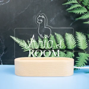 Llama Personalised Night Light