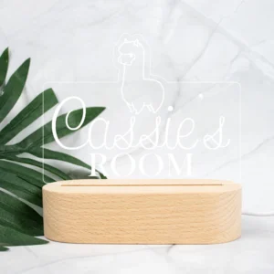 Llama Personalised Night Light