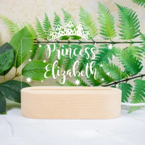 Personalised Princess Night Light