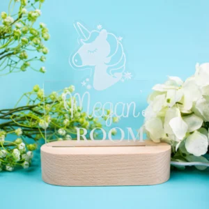Unicorn personalised night light