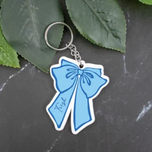 Bow acrylic keychain