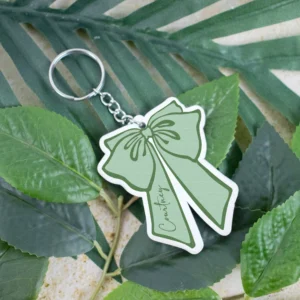Bow acrylic keychain