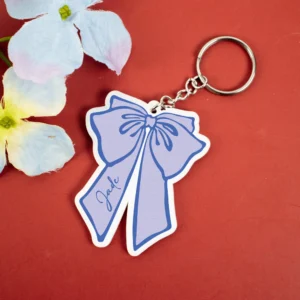 Bow acrylic keychain