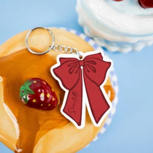 Bow acrylic keychain