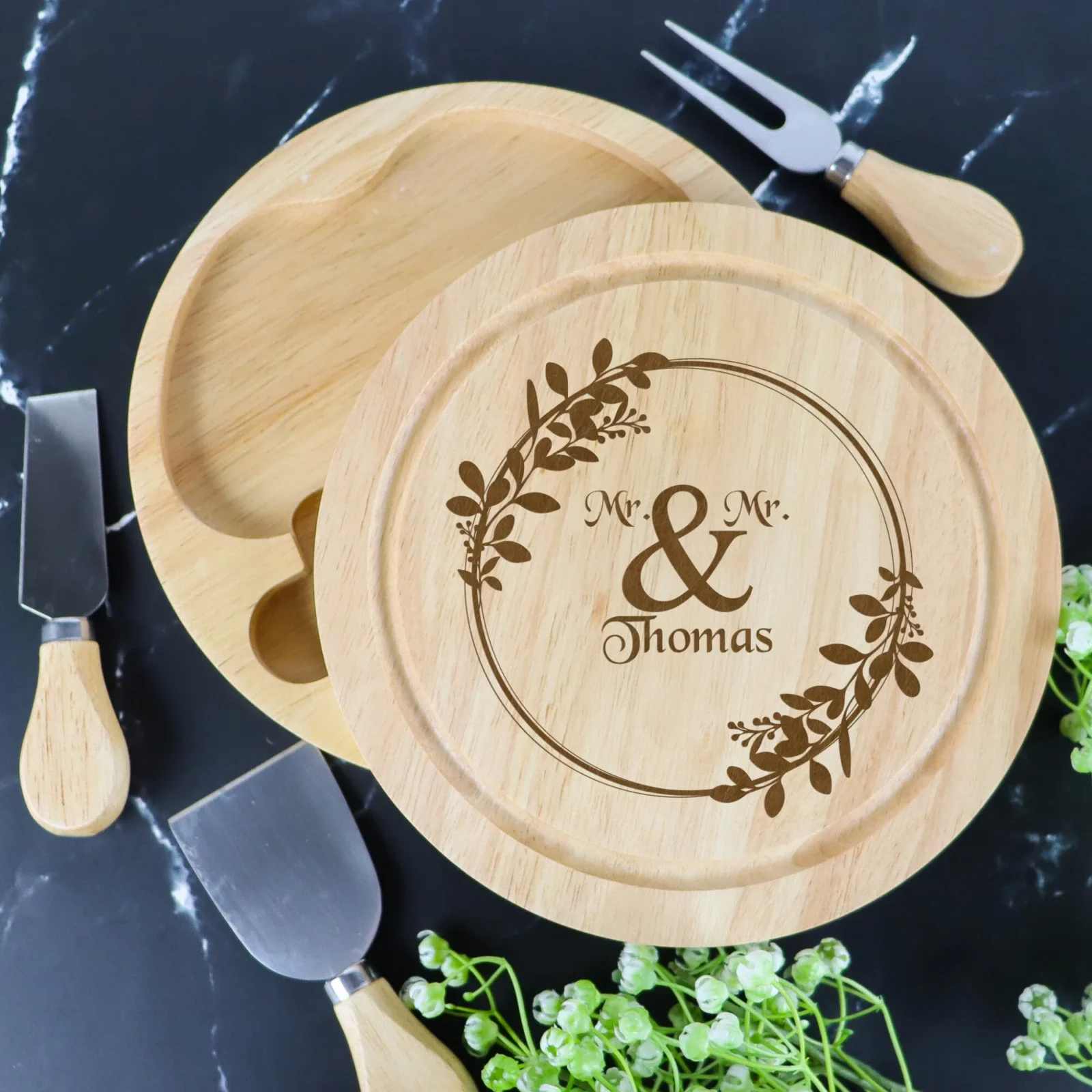 Couples Rotating Cheese Set