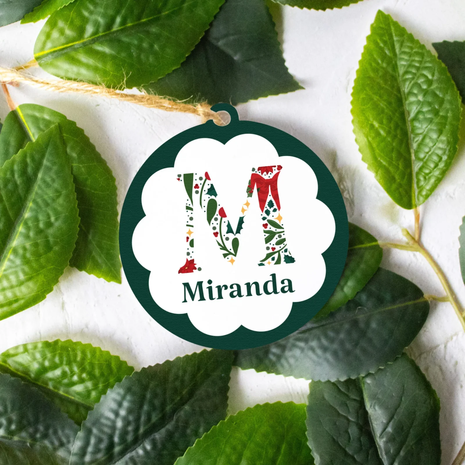 Christmas Letter Ornament