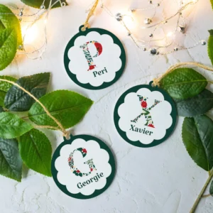 Christmas Letter Ornament