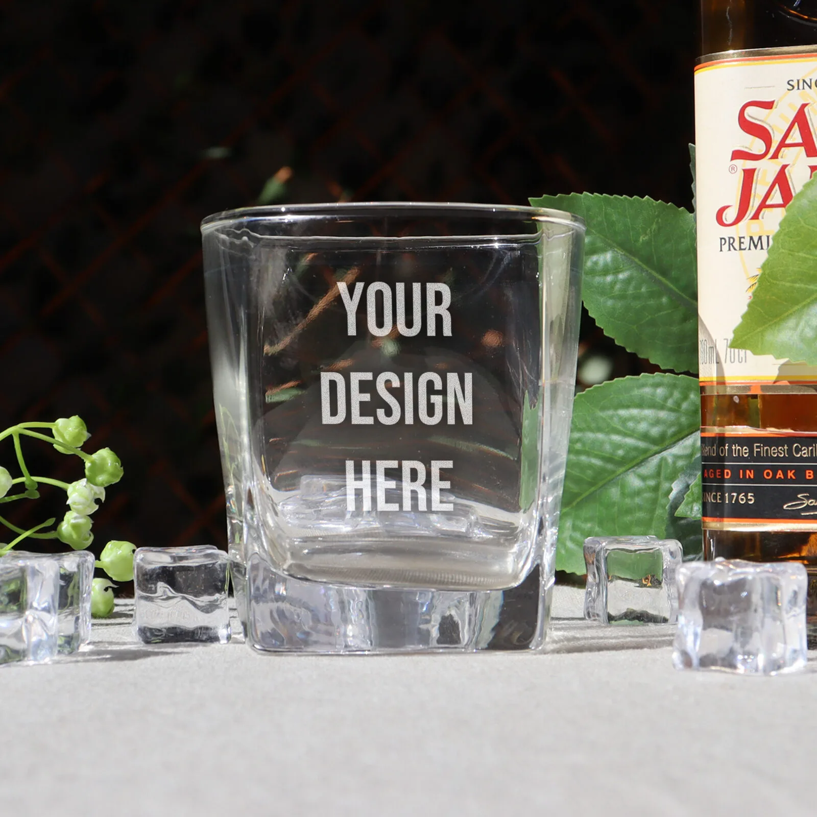 Engraved Scotch Glass