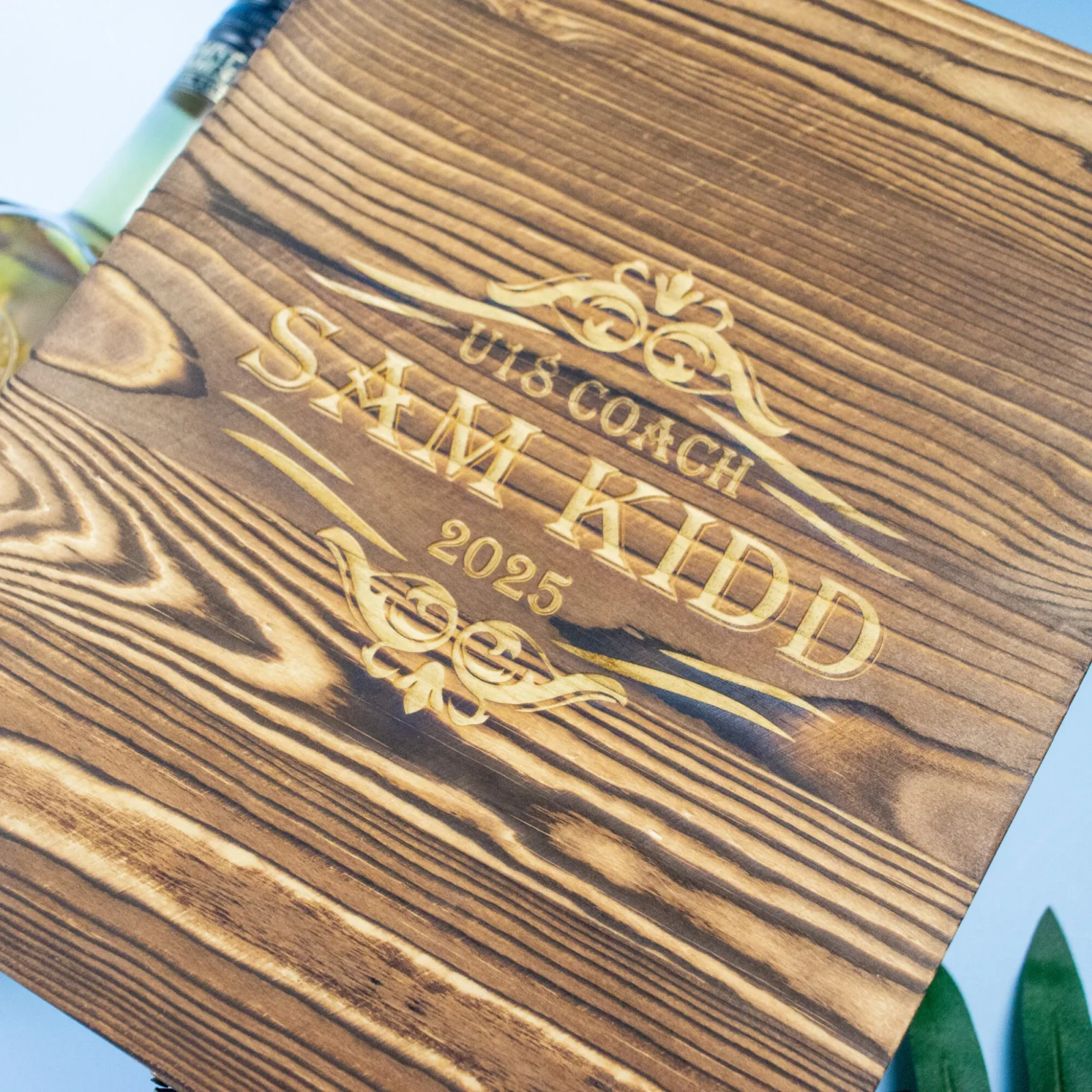 Fancy Vintage Boxed Decanter Set With Two Glasses