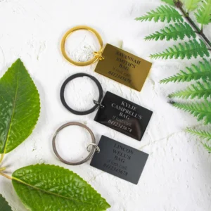 If Lost Metal Bar Keyring