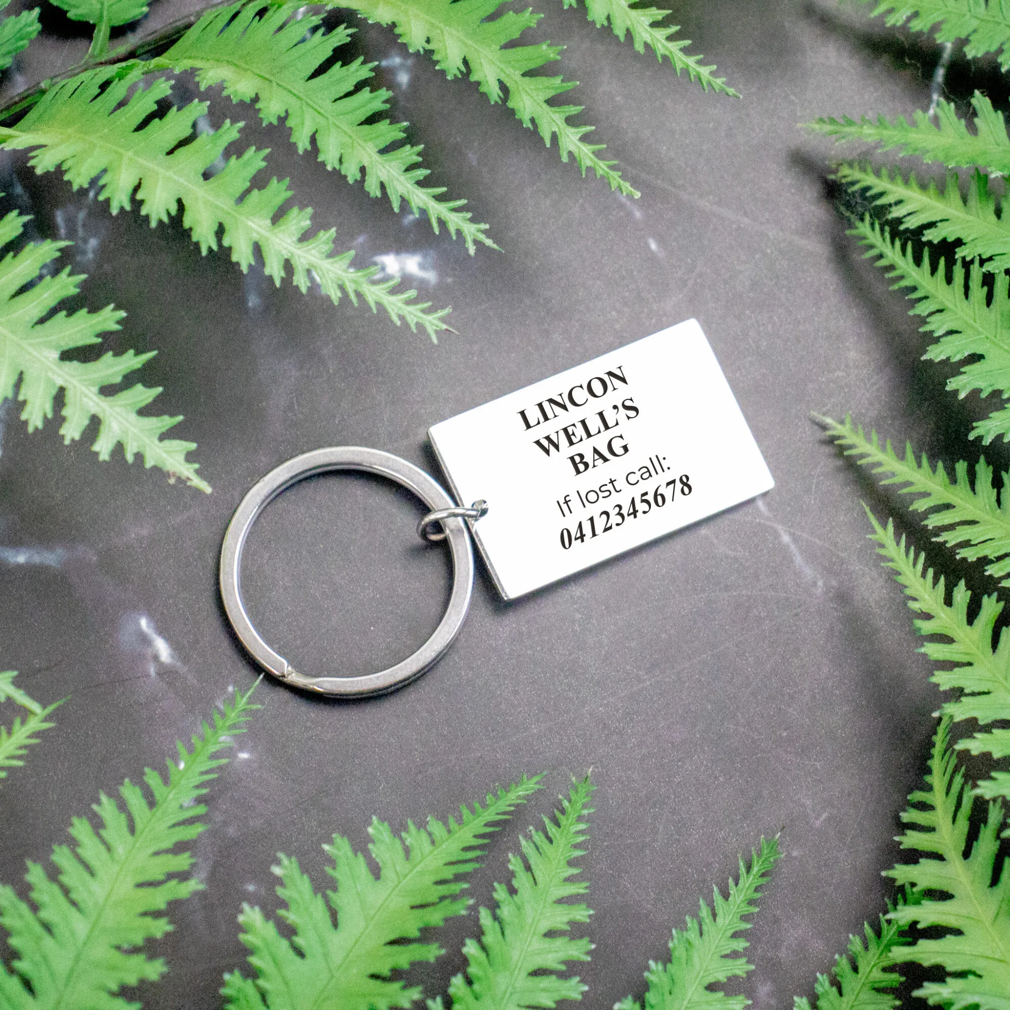 If lost metal bar keyring 3 If lost metal bar keyring