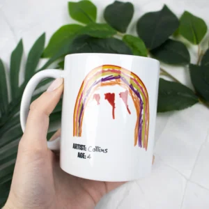Kids drawing coffee mug