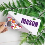 Kid's Metal Printed Licence Plate for Ride on Cars