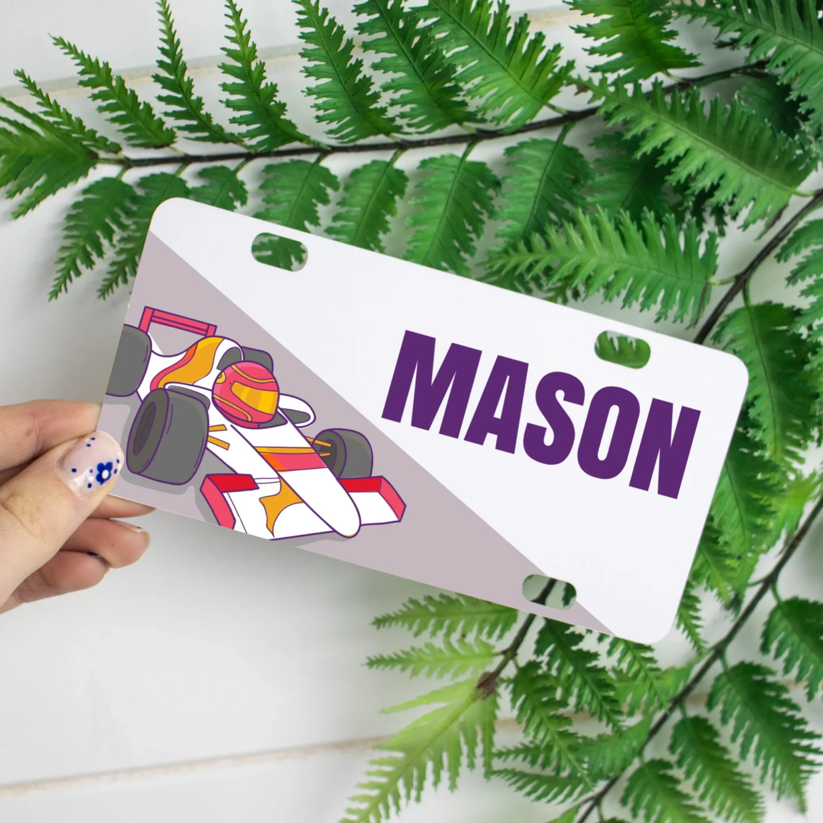 Kid’s Metal Printed Licence Plate for Ride on Cars