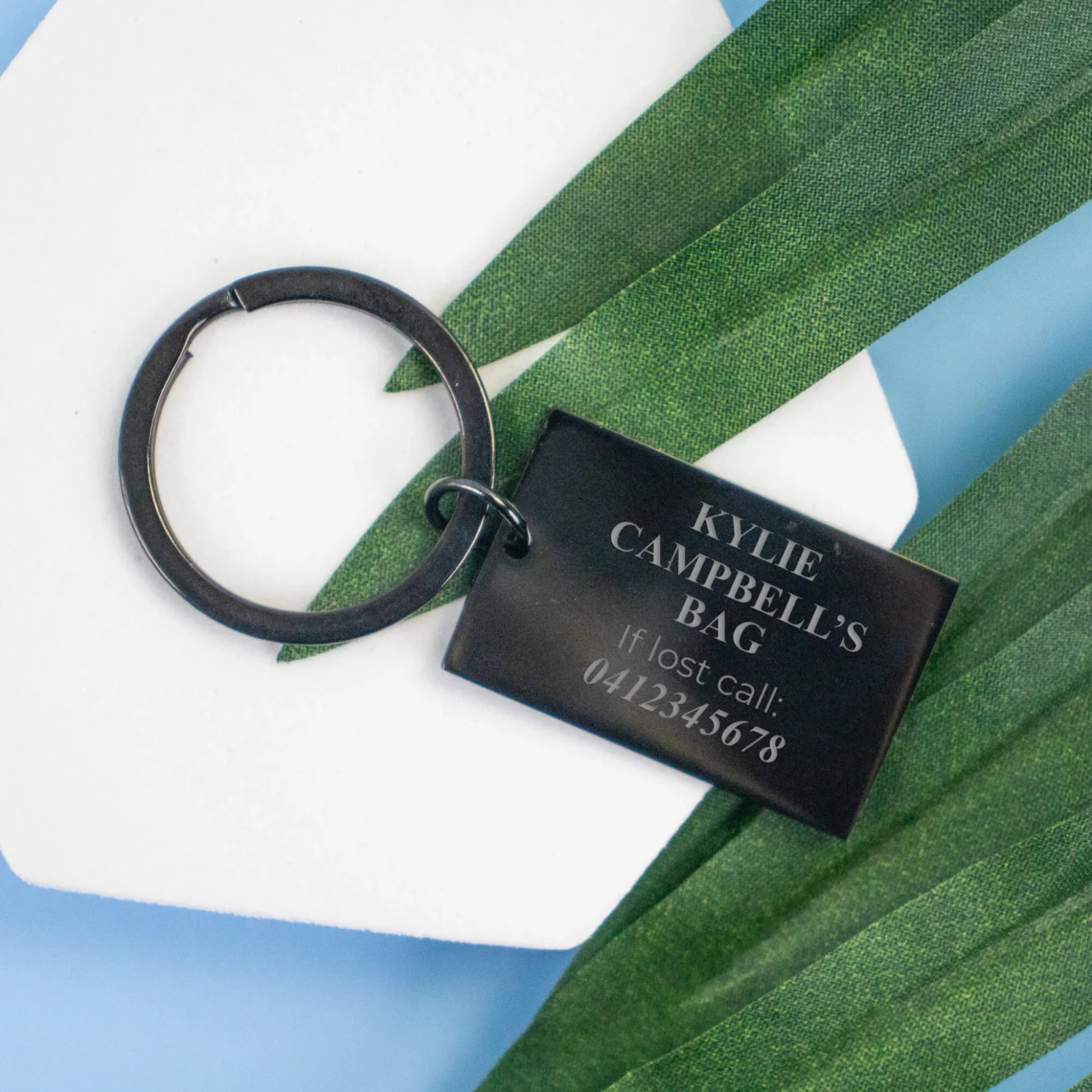 If Lost Metal Bar Keyring