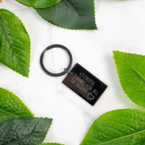 Thanks for all the Orgasms Metal Bar Keyring black