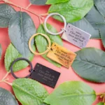 To The Moon And Back Metal Bar Keyring